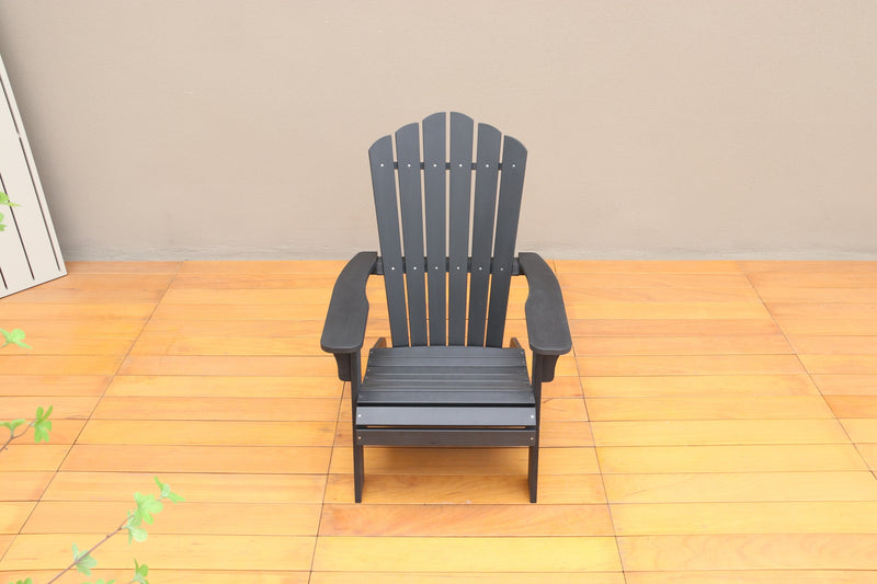 Polystyrene Adirondack Chair - Black